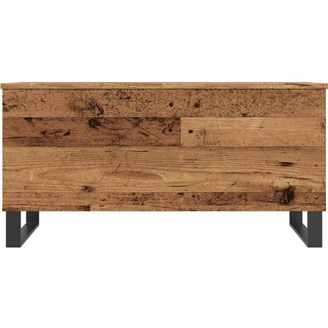 Maison Exclusive - Table basse vieux bois 90x44,5x45 cm bois d'ingénierie (1/5)