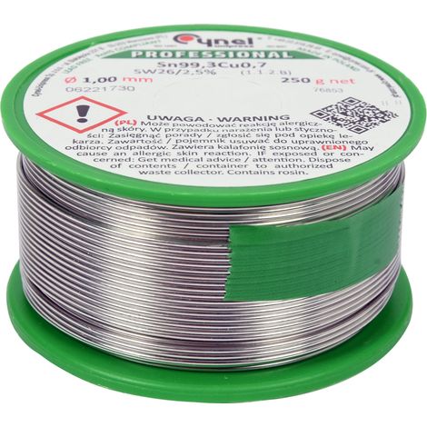 Bleifreies Lötzinn 1 mm, 250 g