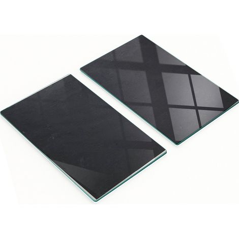 Tablero de cocina de vidrio templado con gr谩ficos, tabl贸n de anuncios de 2x30x52 cm.