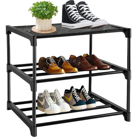Shoe Rack, Adjustable Shoe Storage Rack for Shoes, Shoe Rack, Rust Resistant Coating for Entryway, Living Room, Bedroom, Dressing Room (1/4)