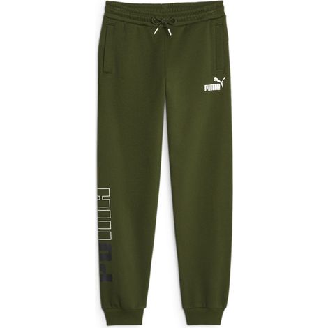 Puma POWER COLORBLOCK Jungen-Jogginghose grün 67634731 Größe 128