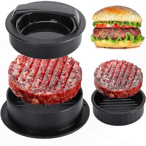 3-in-1 Antihaft-Pattypresse für Hackfleischsteaks, Gemüse und gefüllte Mini-Burger, langlebiges Küchengerät zum Grillen und für Burger (1/5)
