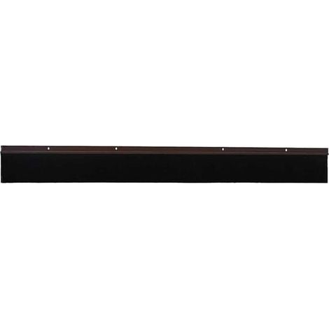 Brosse à visser pour joint de porte, 2 pièces, marron, 100 cm