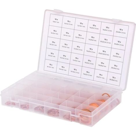 Copper gasket assortment, 5-28, 300 pcs (1/3)