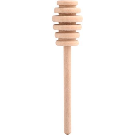 50-teiliges Set aus hölzernen Haushalts-Einmachgläsern für Marmelade und Honig, inklusive Dosier- und Auffangstäbchen, 10,5 cm (1/2)