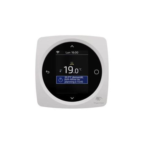 Thermor – Thermostat connecté pour plancher rayonnant électrique – Gestion de chauffage intelligent – Commande digitale intuitive – 400704