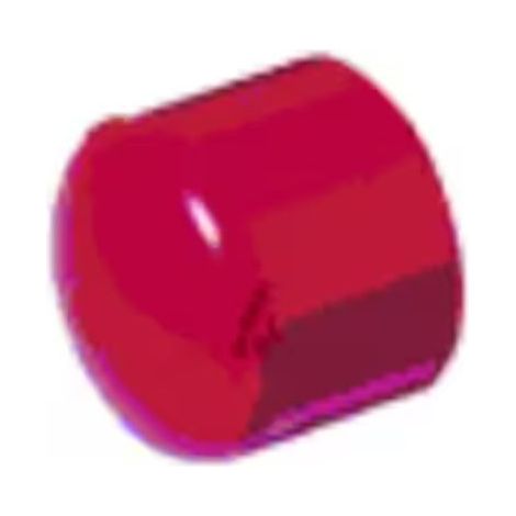 Tappo Di Fine Linea In Abs Rosso 21Mm (Notifier Cod. Faa-C25R)