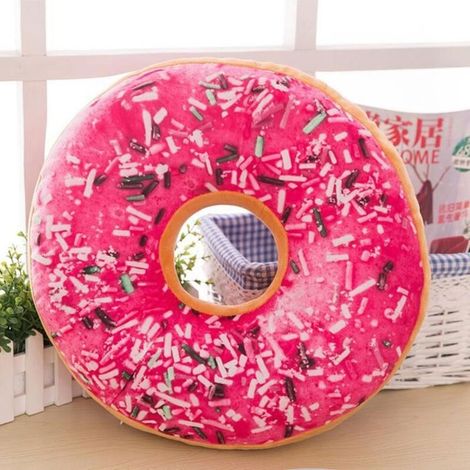 Bardusch - couleur B Housses de coussin décoratives pour canapé, coussin de siège en peluche douce, donuts, aliments, jo (1/4)