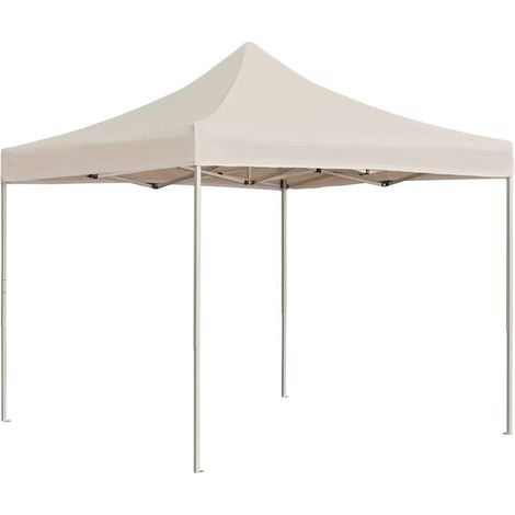 Tente pliante en aluminium pour réception, 60 x 60 cm, beige (1/5)