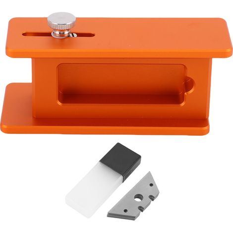 Cutter film aluminium réglable – Outil pelage plaque PET avec 10 lames remplacement, précision (1/5)