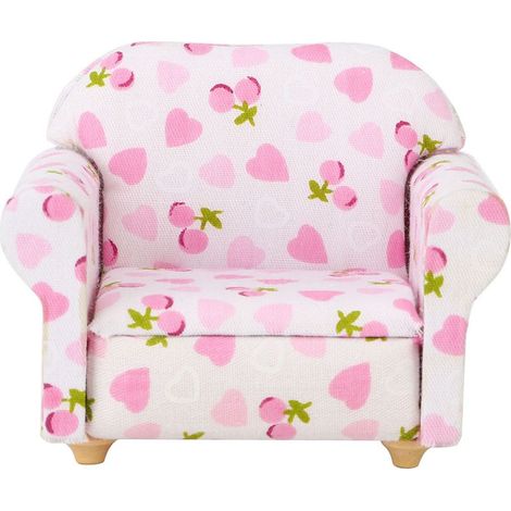 Canapé miniature 1:12 pour maison de poupée, fauteuil et accessoires DIY (1/5)