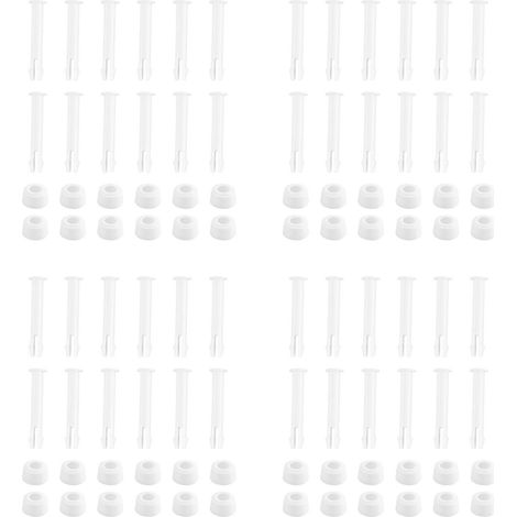 48 broches de connexion de piscine en plastique et 48 anneaux d'étanchéité en caoutchouc pour raccords de piscine hors sol à cadre rond 28270-28273 (2,36 pouces). (1/5)