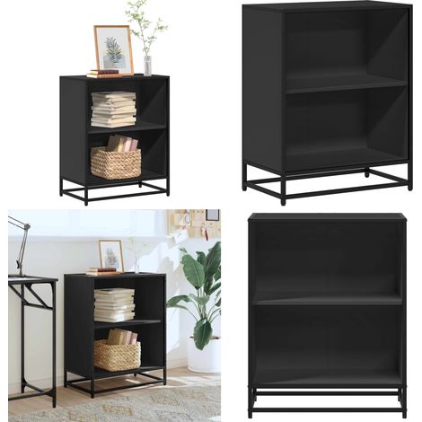 vidaXL Bücherregal Schwarz 60x35x76 cm Holzwerkstoff (1/5)