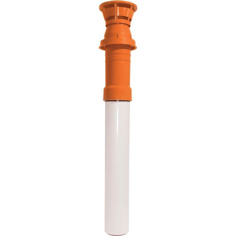 Ubbink – Terminal de conduit de fumée alu/pvc vert 1150mm – Largeur 80mm – Pour installations gaz – Couleur ocre