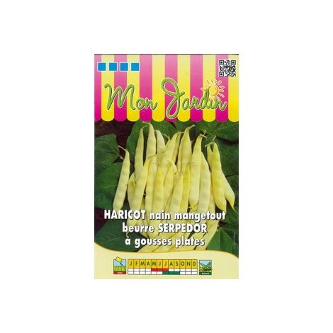 Haricot nain mangetout beurre Serpedor à gousses plates - 70g