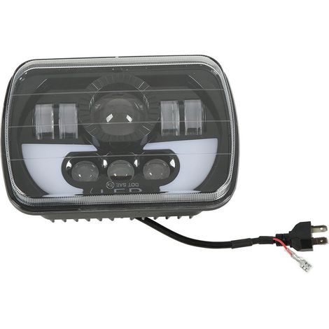 Phare LED carré 5x7 pouces, projecteur 90W, faisceau haut et bas, étanche IP67, pour voiture et moto (1/5)