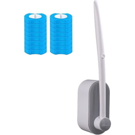 Brosse De Toilette - Manche Long - Jetable - Noir - Lot De 16 (1/5)