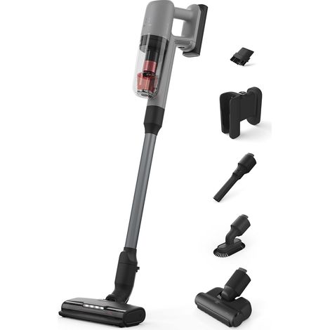 Electrolux Aspirapolvere Senza Filo, Serie Ultimate 700, 50 min di Autonomia, EP71AB14UG, Potente Aspirapolvere Portatile, Spazzola con Luci Guida, Spazzola per Spolverare, PetPro+, 80 dB, Urban Grey (1/4)