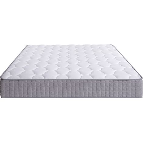 Colchón 160x200x25 cm blanco de espuma y muelles ensacados con 7 zonas y firmeza H3 (1/5)