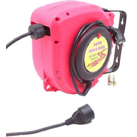 Automatik Kabelaufroller 14m Kabeltrommel Kabelabroller Verlängerungskabel Kabel (1/3)