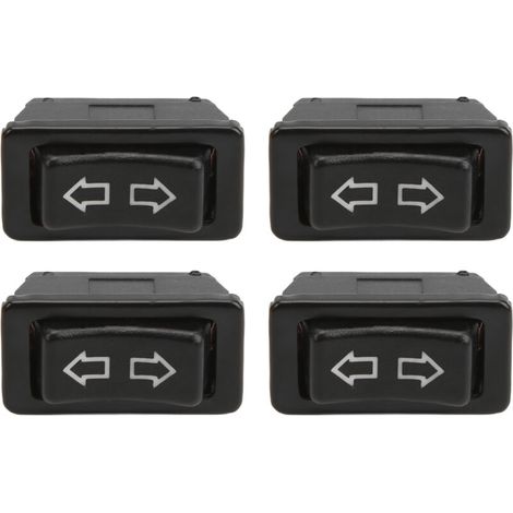 Commutateur de Fenêtre de Porte électrique 4 Pièces 5Pin Commutateur de Fenêtre D'alimentation Voiture Universel Verre Ascenseur Interrupteurs D'entraînement avec Lampe Verte DC12V 24V (1/5)