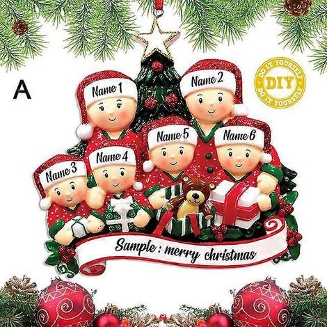 Pendentif de Noël rétro en fer, style antique, Père Noël et avion, décoration à suspendre au sapin de Noël, ornements, décoration de fête A2 (1/5)