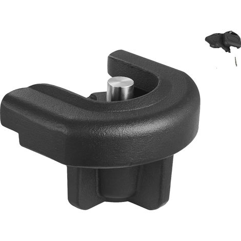 Candado para remolque, diseño a prueba de manipulaciones, compatible con enganches de 2 pulgadas, color negro. (1/2)
