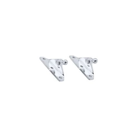 1 paire de supports de goujon à rotule pour ressorts de vérin à gaz/de jambe de force pour acier de 10 mm