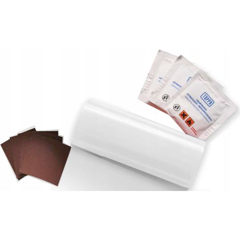 Kit de reparación de lona 220x10cm TRANSPARENTE