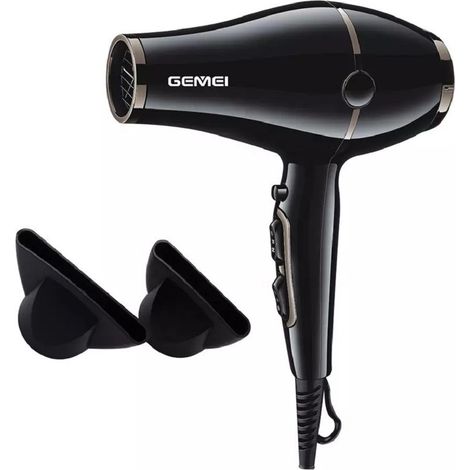 MaxTech - Asciugacapelli Phon Professionale Motore Ac 2200 Watt 3 Velocità 2 Ugelli Gm-120 - (1/5)
