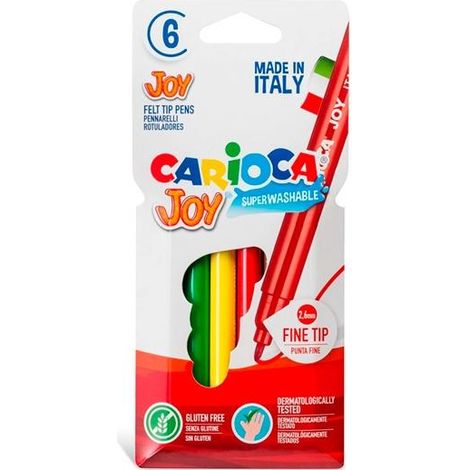CARIOCA ROTULADOR JOY PUNTA FINA ESTUCHE 6U C/SURTIDOS