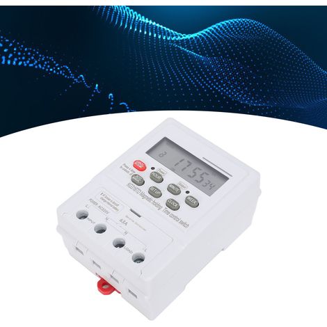 KG316TD Automatischer digitaler programmierbarer 7-Tage-Timer, 220 V, 63 A, für Haushaltsgeräte. Einstellbereich: 1 Minute bis 168 Stunden. (1/5)