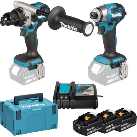 Combopack 2 Machines (DHP492+DTD173) (3x5.0Ah) en Makpac - MAKITA DLX2549T3J (1/5)