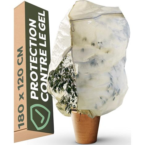 Voile Hivernage Plante Exterieur XXL 180x120cm – Housse Protection (1/5)