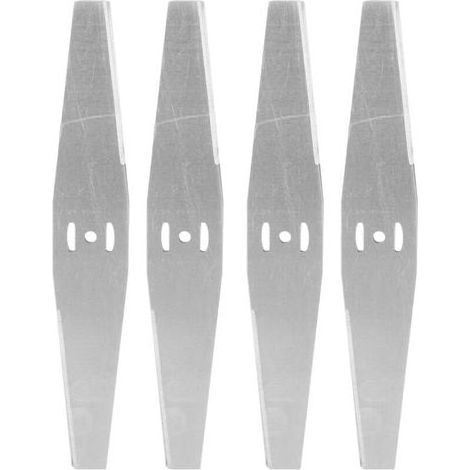 4 Pièces Lames de Tondeuse à Gazon Électrique en Acier Inoxydable Allongées Anti-Enchevêtrement Accessoires pour Débroussailleuse - 20 cm (1/5)