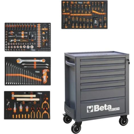 Beta BW 2400RSC24/7N-249UT Cassettiera mobile con assortimento 249 Pz.