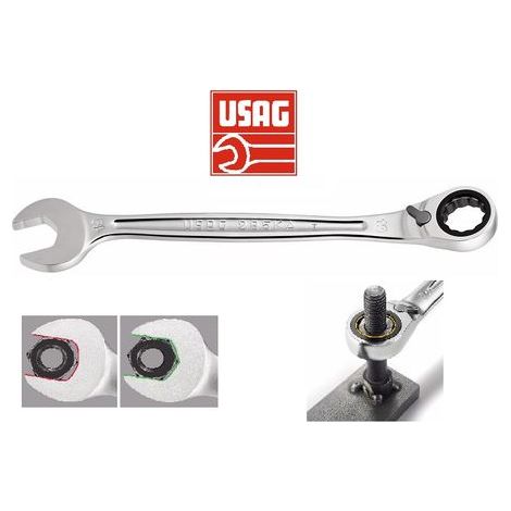 USAG CHIAVE COMBINATA CON CRICCHETTO USAG 285KA DIAMETRO 10MM - U02856010