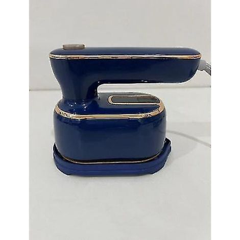 Mini-Dampfbügeleisen, Keramik-Antihaftsohle, 1000 W, faltbar und tragbar, heizt in 20 Sekunden schnell auf, kompatibel mit britischen Steckern, blau. (1/5)