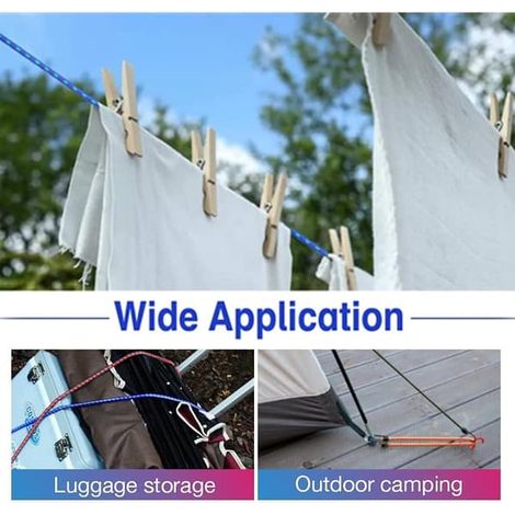 Lot de 2 sangles à bagages universelles, sangle à bagages avec mousqueton, sangles à bagages élastiques
