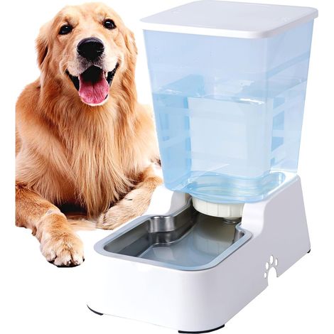 5L Automatic Dog Food Dispenser and Water Dispenser for Medium Large Dogs and Other Pets (5L White Water Dispenser) (1/5)