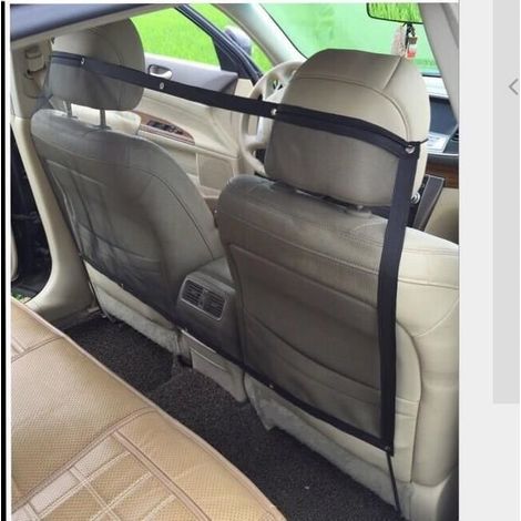 Filet de séparation protection voiture Barriere de securite universel pour chien animaux de compagnie corchets Coffre de sécurité (1/4)