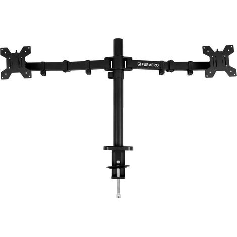 Support de moniteur FURVERO HK003, 2 bras, perche, noir N