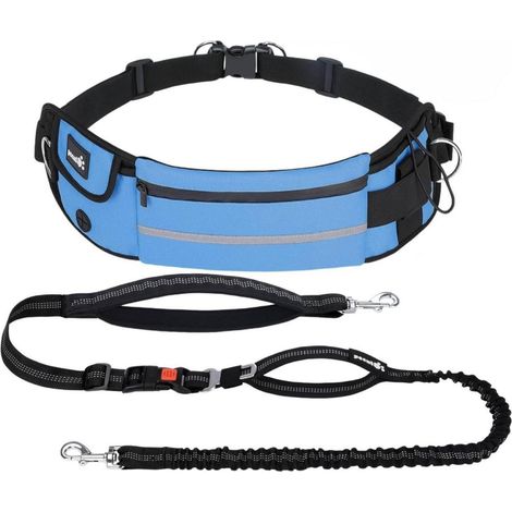 Joggingleine Bauchgurt Laufgürtel Gürteltasche Blau Leichtgewicht 2.0 (1/5)