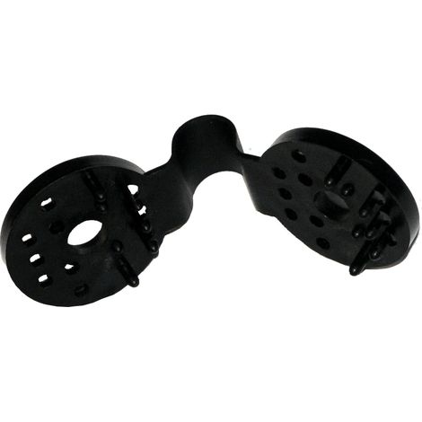 Clips ronds noirs - Sachet de 50 pièces Noir Sachet de 50 pièces