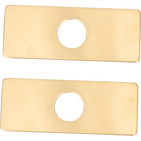 2 pièces Plaque de Recouvrement Trou Robinet Acier (1/5)