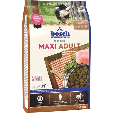 Bosch Trockenfutter für große Hunde Adult Maxi 3 kg Trockenfutter (1/3)