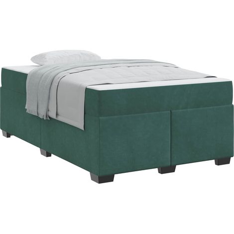 Maison Exclusive - Struttura del letto Verde Scuro 120 x 200 cm Tessuto