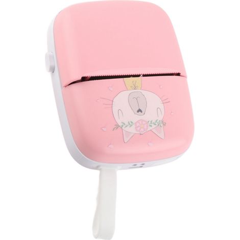 Mini-HD-Thermo-Multifunktionsdrucker mit Bluetooth, ideal für Studenten, rosa. (1/5)