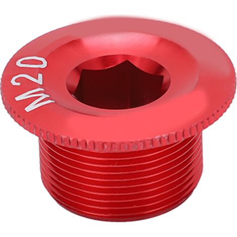 CANSUCC M20 Kurbelkappen für Fahrräder, korrosionsbeständige Aluminiumlegierung, rot (1/5)