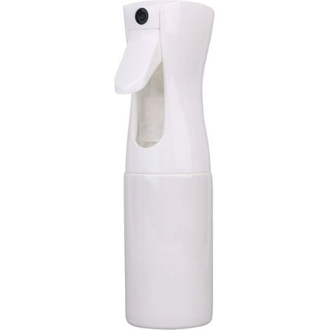 Flacon Pulvérisateur pour Cheveux, Vaporisateur Brume Fine Continue 200ml 6,7oz, Bouteille Eau Coiffure Vide en Plastique Blanc, Spray Salon Professionnel (1/5)